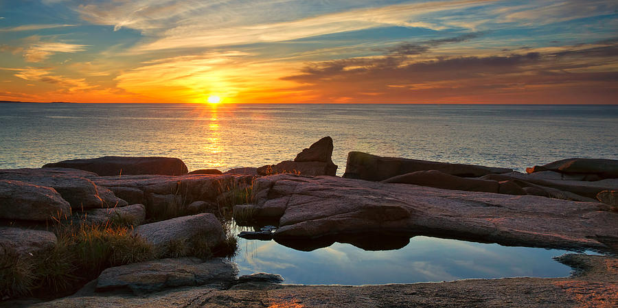 Acadia Sunrise Photograph by Darylann Leonard Photography