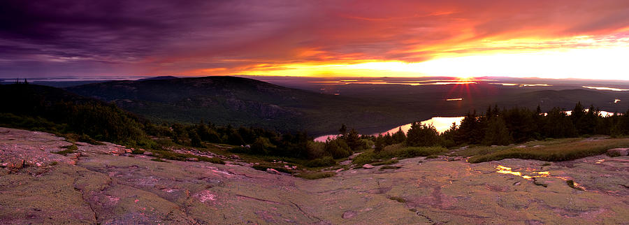 Acadia Sunset 4443 Photograph by Brent L Ander