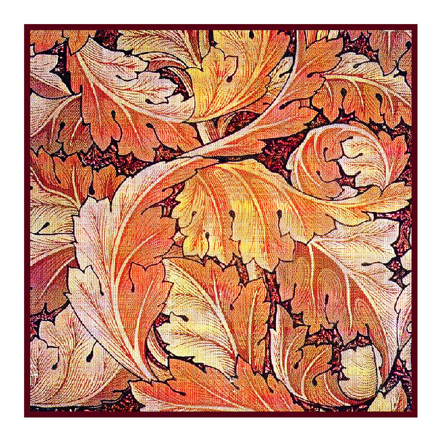 Vintage Mixed Media - Acanthus Vine Design by Philip Ralley