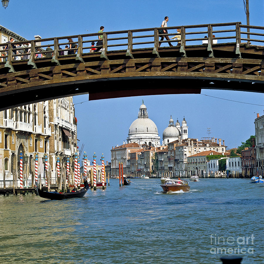 Accademia Bridge in Venice Italy Photograph by Heiko Koehrer-Wagner