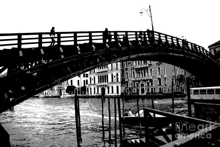 Accademia Bridge - Venice  Photograph by Jacqueline M Lewis