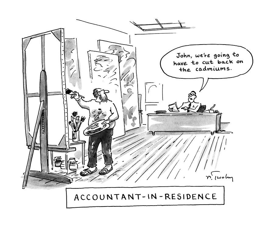 Accountant-in-residence: 
John Drawing by Mike Twohy