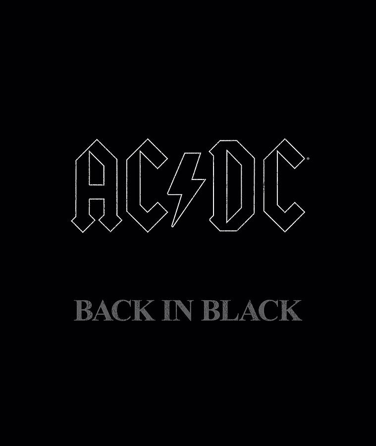 Music Digital Art - Acdc - Back In Black by Brand A
