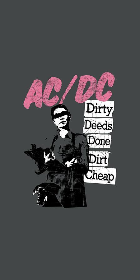 Ac Dc Digital Art - Acdc - Dirty Deeds by Brand A