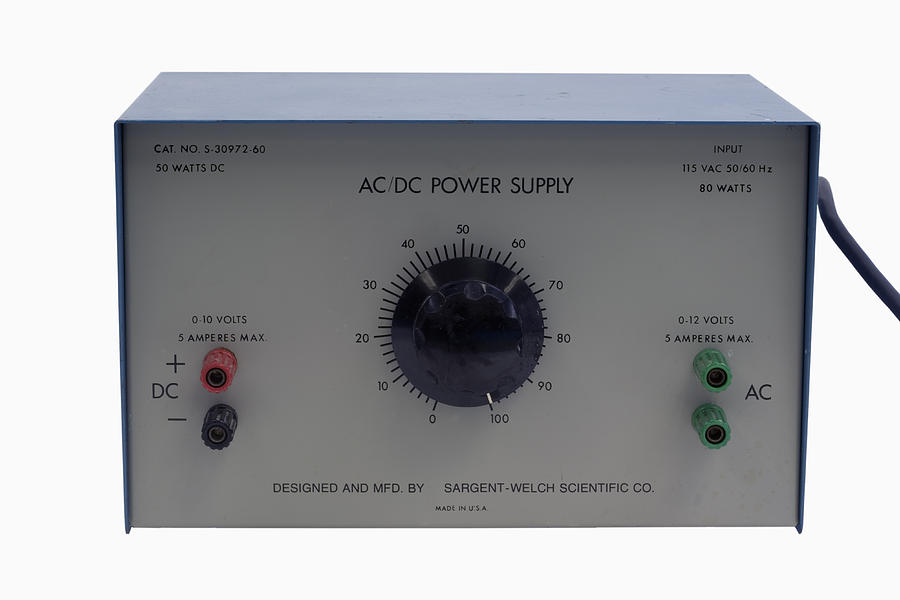 Ac Dc Photograph - Acdc Variable Power Supply Unit by Science Stock Photography