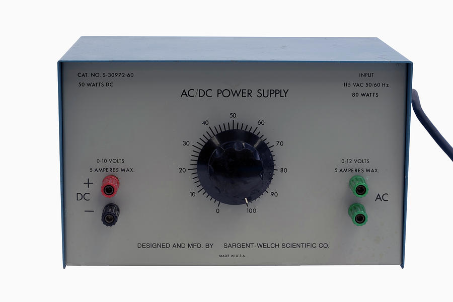 Ac/dc Variable Power Supply Unit Photograph by Science Stock Photography/science Photo Library