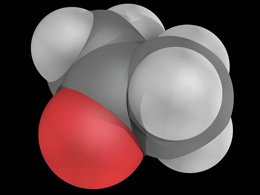 Acetone Molecule Photograph by Laguna Design/science Photo Library