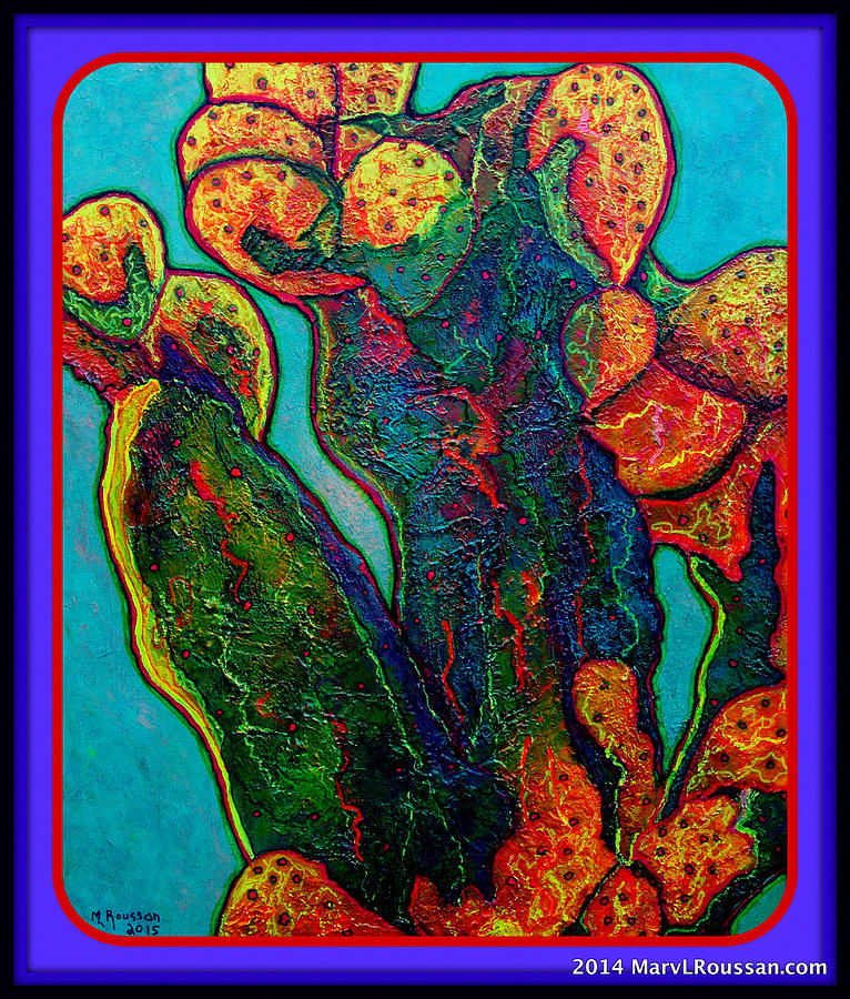 Acid Cactus III  SOLD Painting by MarvL Roussan