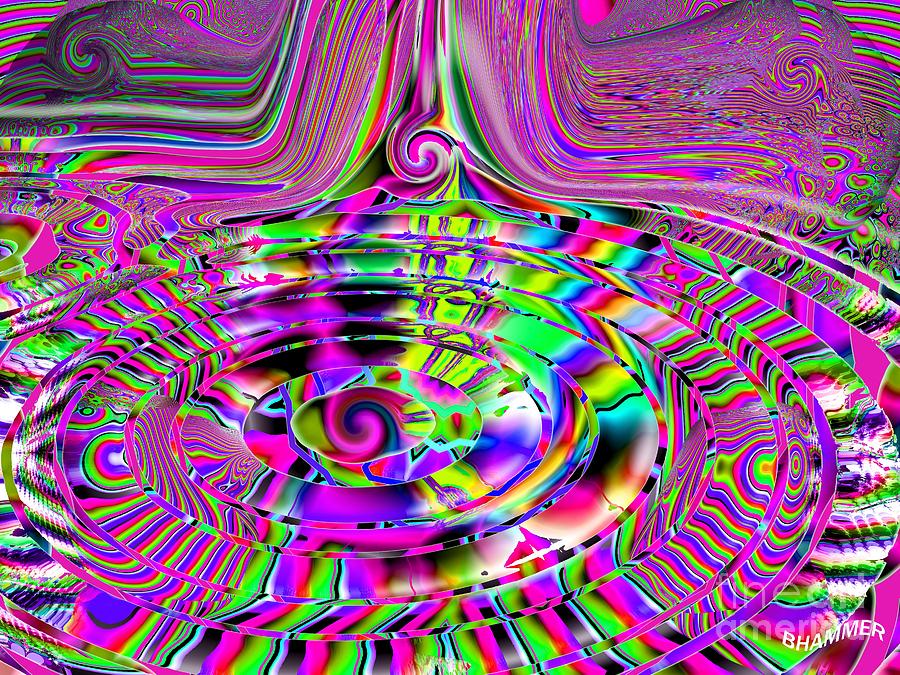 Acid Waterfall Digital Art by Bobby Hammerstone