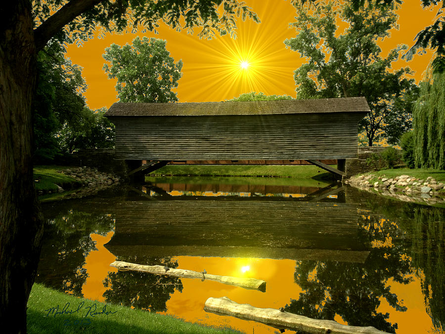 Ackley Covered Bridge Photograph by Michael Rucker