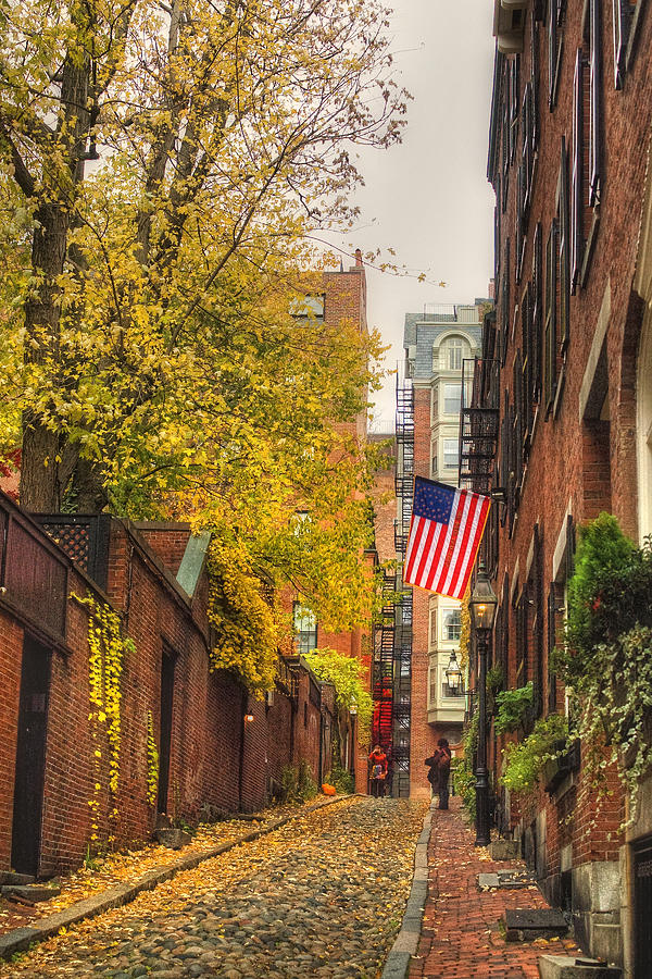 Acorn Street - Boston Photograph by Joann Vitali