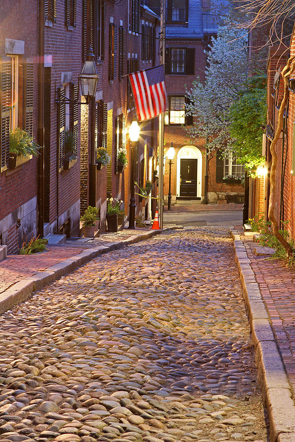 Spring Photograph - Acorn Street of Beacon Hill by Juergen Roth