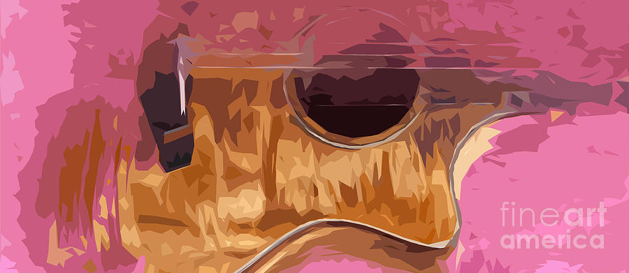 Blue Guitar Digital Art - Acoustic Guitar 3 by Drawspots Illustrations Blue Guitar Digital Art - Acoustic Guitar 3 by Drawspots Illustrations