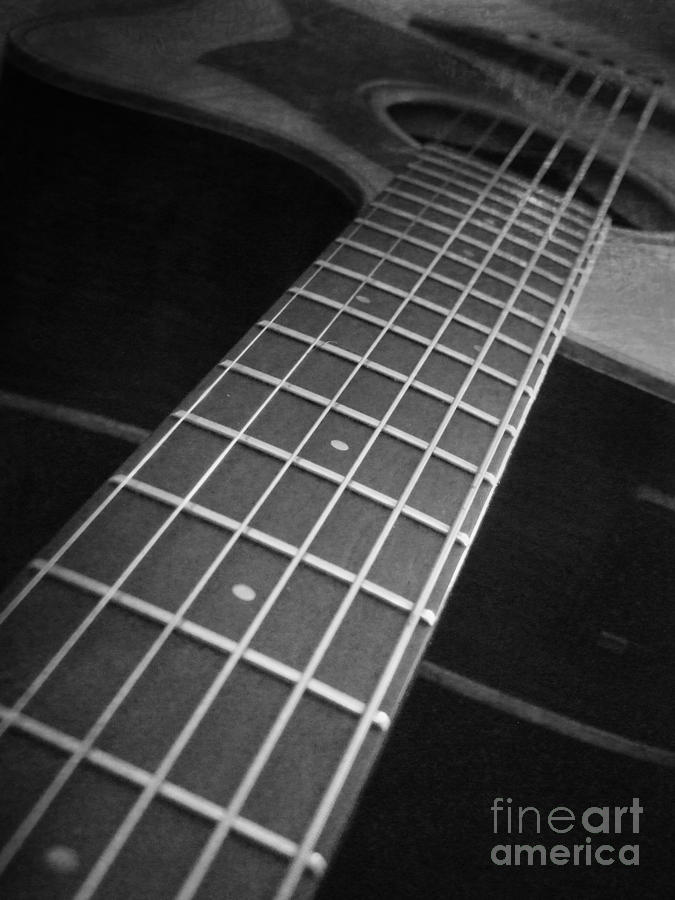 Music Photograph - Acoustic Guitar by Andrea Anderegg