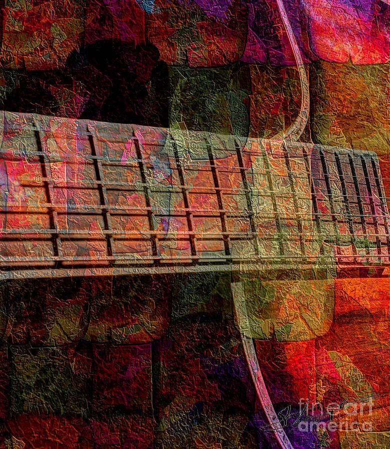 Acoustic Palette Digital Guitar Art by Steven Langston Photograph by Steven Lebron Langston