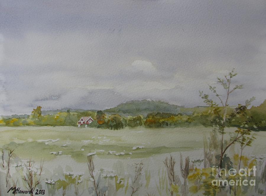 Across Autumn Fields Painting by Martin Howard