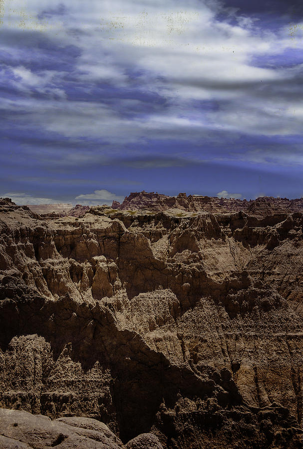Nature Photograph - Across the Badlands by Judy Hall-Folde