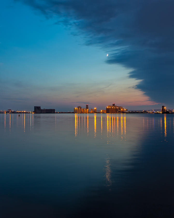 Across the Duluth Harbor Photograph by John M Bailey