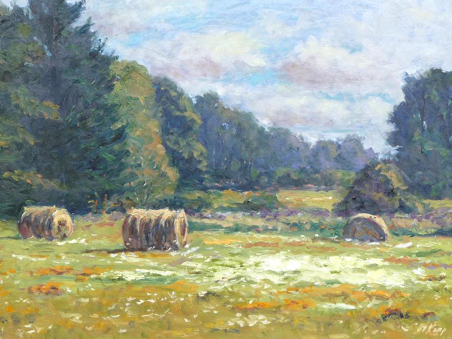 Across the Fields Painting by Michael Camp