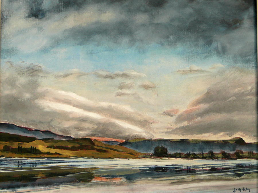 Across the Loch Painting by Jo Appleby