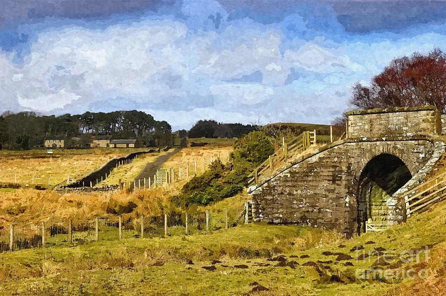 Across The Old Railway - Phot Art Photograph by Les Bell