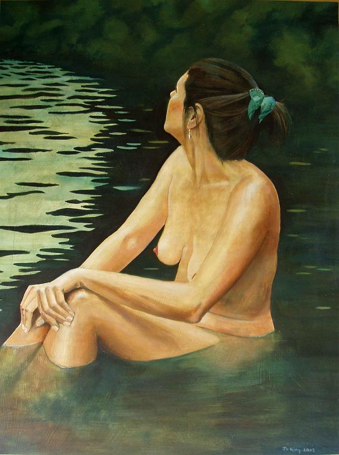 Nude Painting - Across The River by Jo King