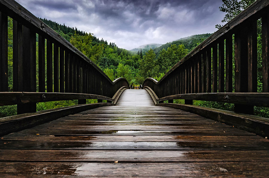 Across The Wooden Bridge Photograph by Darko Ivancevic
