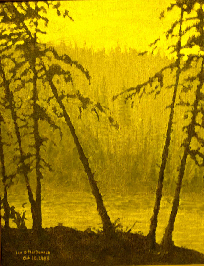 Acrosss The Lake Painting by Ian  MacDonald
