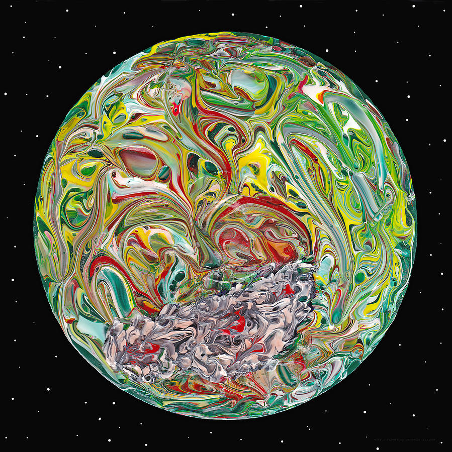Acrylic  Planet Painting by Carl Deaville