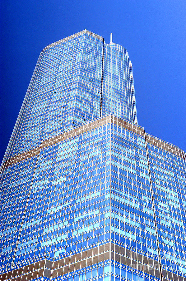 Action Photo Original Print Of  Chicago Trump Tower Abstract Photograph by Action