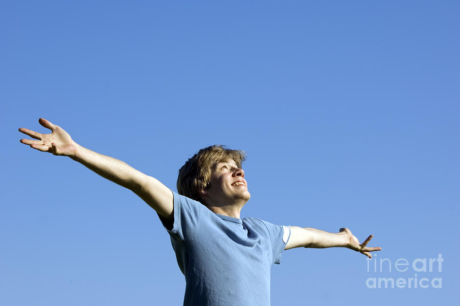 Active boy showing happiness Photograph by Michal Bednarek | Fine Art ...