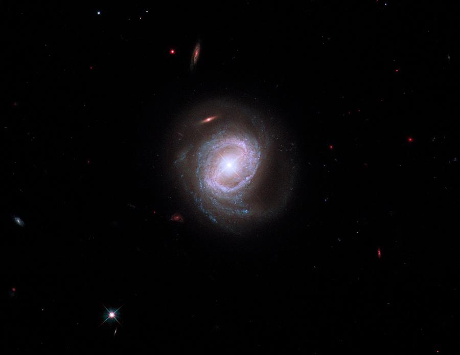 Active Galaxy Markarian 817 Photograph by Nasa/esa/stsci/hubble Sm4 Ero Team/science Photo Library