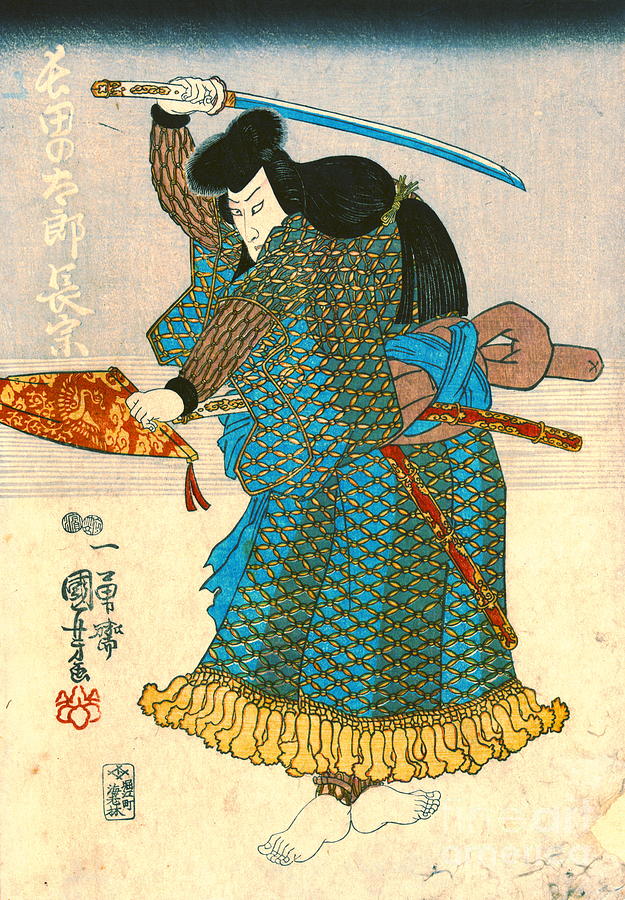 Actor as Samurai Nagamune 1847 Photograph by Padre Art