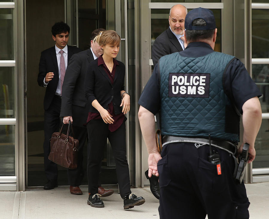 Actress Allison Mack Attends Court Over Sex Trafficking Charges Photograph by Jemal Countess