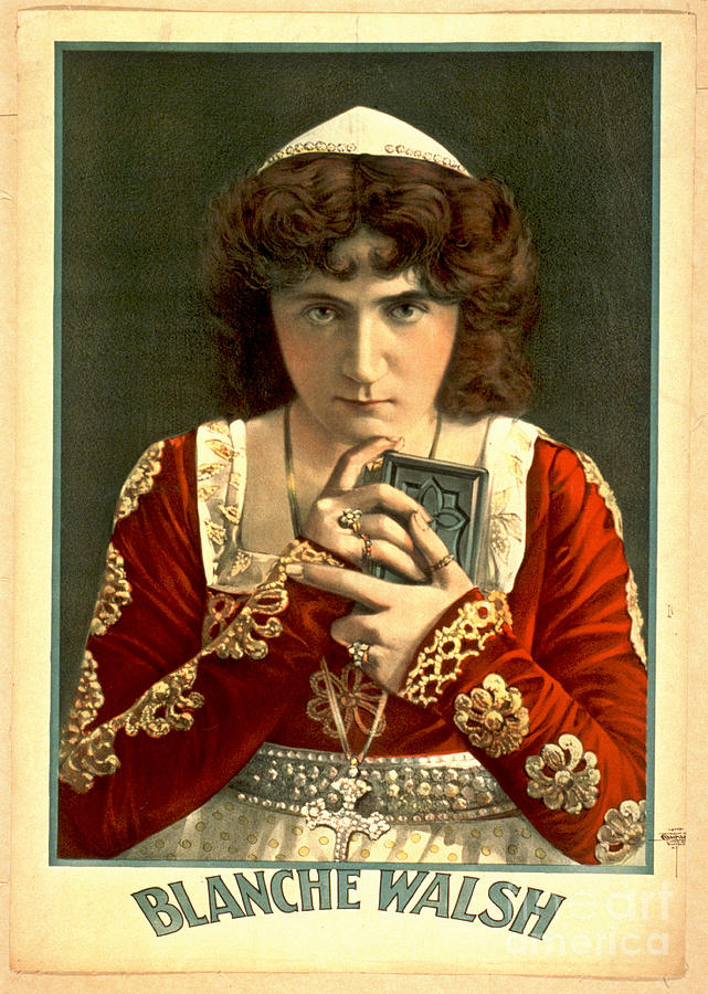 Actress Blanche Walsh 1899 Photograph by Padre Art