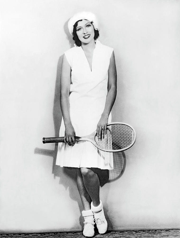 Actress In New Tennis Outfit Photograph by Underwood Archives | Fine ...