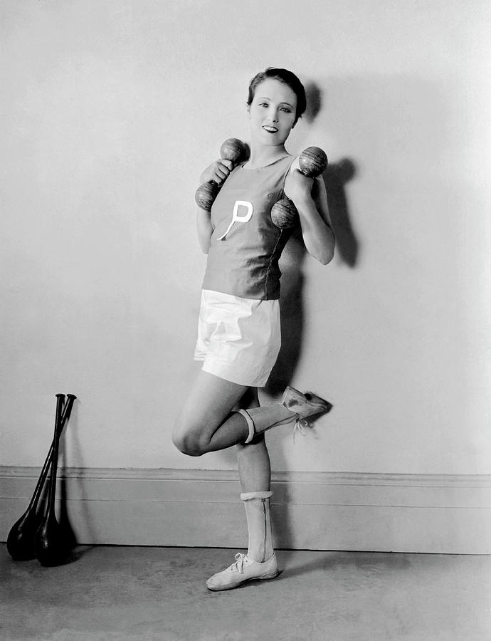 Actress Works Out Daily Photograph by Underwood Archives