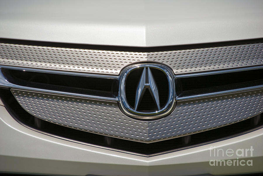 Acura Grill Emblem Close up Photograph by David Zanzinger