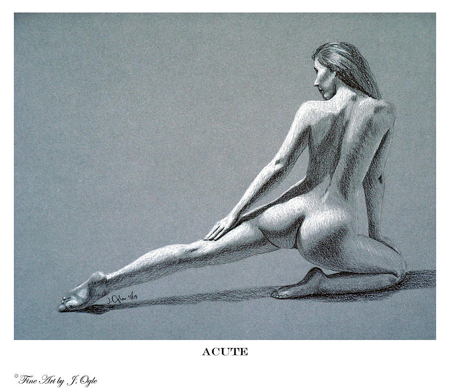 Acute print version Drawing by Joseph Ogle
