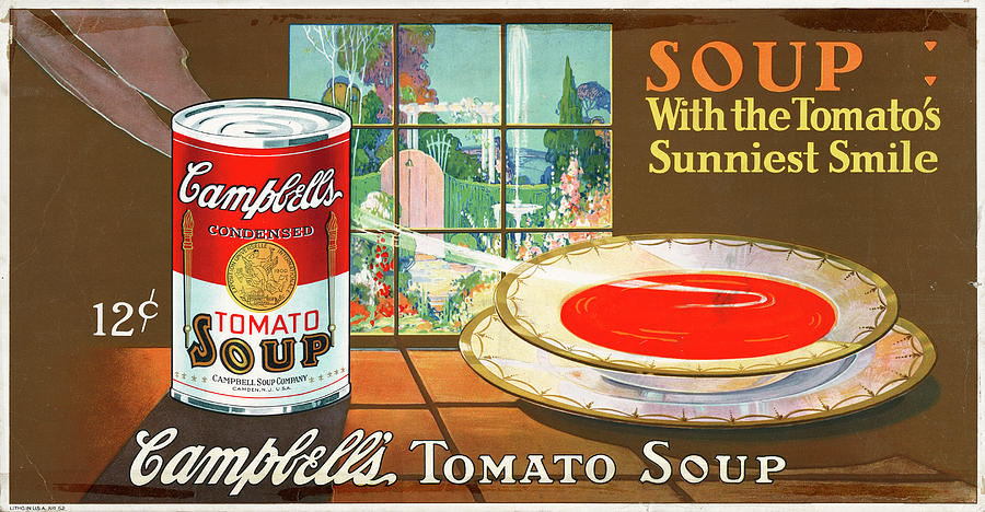 Tomato Drawing - Ad Campbells Soup, C1925 by Granger
