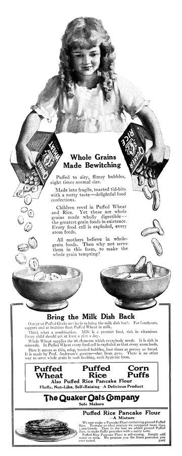 Ad Quaker Oats, 1919 Painting by Granger