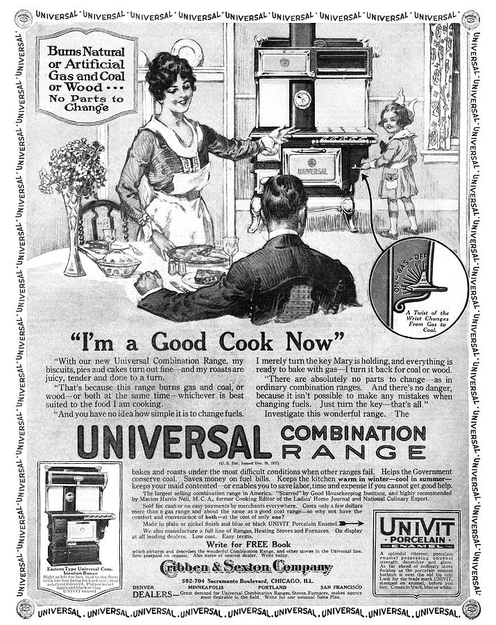 Ad Stove, 1918 Painting by Granger - Pixels