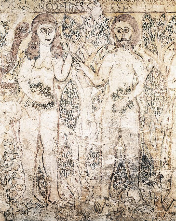 Adam And Eve. 10th C. Coptic Art Photograph by Everett