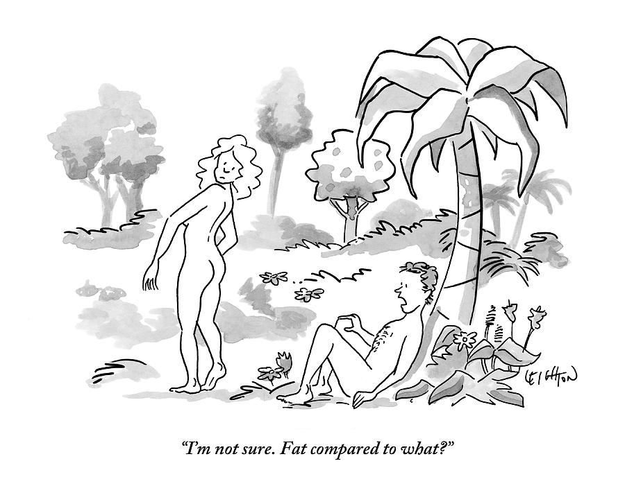 Adam And Eve In The Garden Of Eden by Robert Leighton