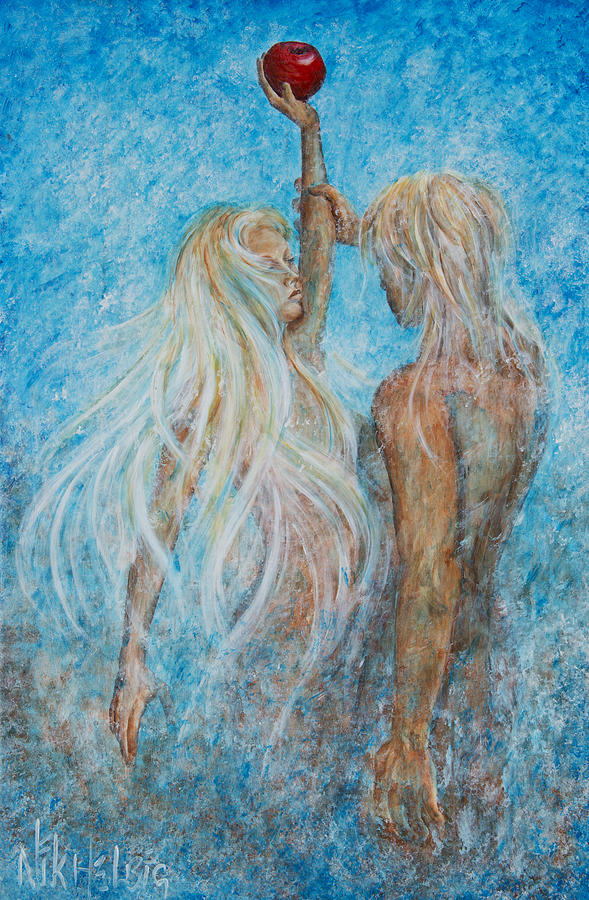 Adam And Eve Painting - Adam and Eve  by Nik Helbig