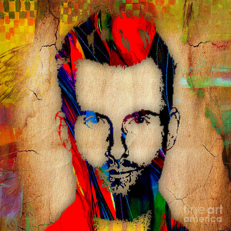 Adam Levine Maroon 5 Painting Mixed Media by Marvin Blaine