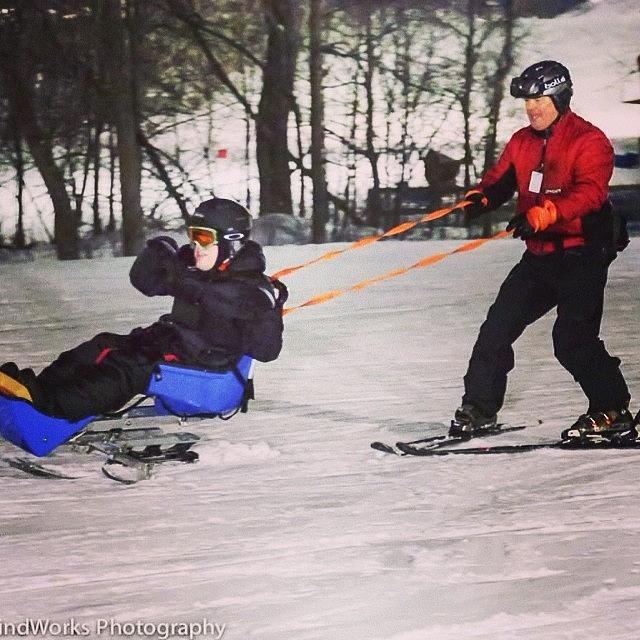 Adaptive Skiing!  Check Out Captain Photograph by MyTEAM TRIUMPH Wisconsin Chapter