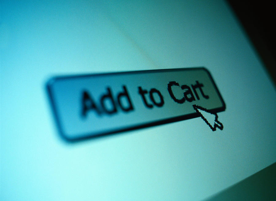 Add to Cart Button Photograph by Ryan McVay