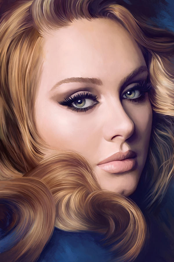 Adele Artwork Painting By Sheraz A - Fine Art America