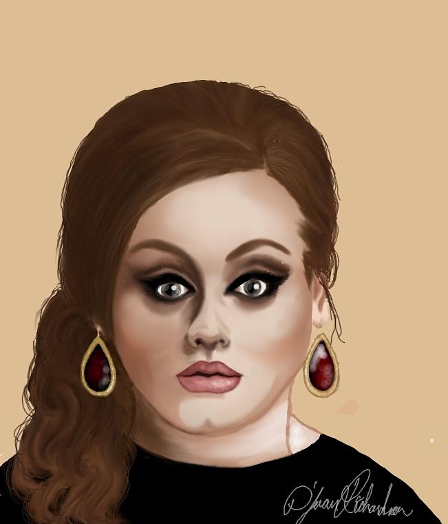 Adele Painting by DJuan Richardson Fine Art America